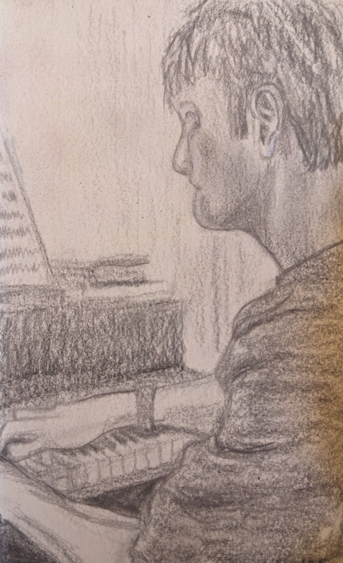 Jeffrey at Piano - by Kit Siegle Jeffrey at Piano - by Kit Siegle